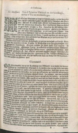 II Hooftstuck. Van d'Eylanden Vlielandt en der Schellingh, en van't Vlie en Amelander gat.