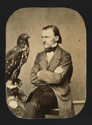 Wilhelm Schaufuß : Porträt Wilhelm Schaufuß (1833-1890; Entomologe). Mitglied der naturwissenschaftlichen Vereinigung "Isis" in Dresden ab 1853. Dresden: SLUB Mscr.Dresd.App.1665