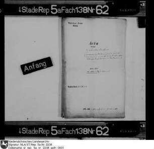 Landtagssachen und weitere Schriftstücke zu Verhandlungen mit den bremischen Landständen, speziell Memoriale und Gravamina der Stände zum Kontributionswesen und Landeszustand