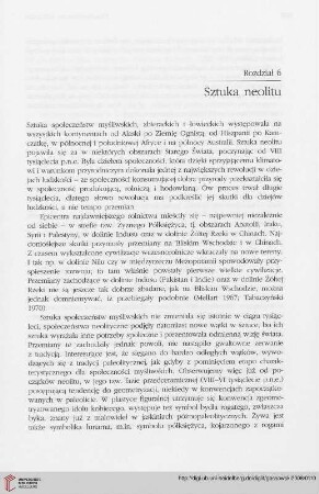 Rozdział 6: Sztuka neolitu