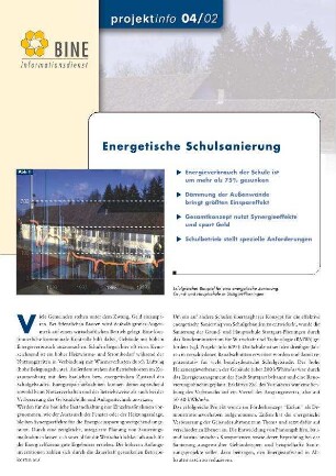 Energetische Schulsanierung.