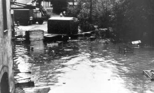 Görlitz. Obermühle, Hochwasser im Juli 1981, Repro