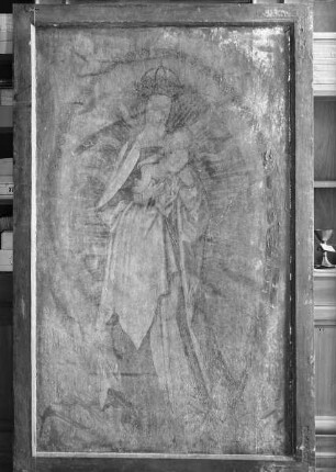 Rückseite des Altarflügel (links): Madonna im Strahlenkranz