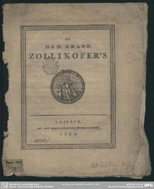 An Dem Grabe Zollikofer's