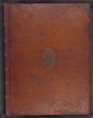 Supralibros der Stadtbibliothek mit Wappen des Kirchenpflegers Georg Friedrich Pömer (1764-1774)