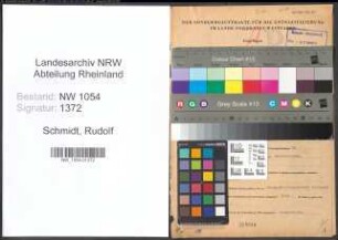 Entnazifizierung Rudolf Schmidt , geb. 24.09.1899 (Stadtsekretaer)