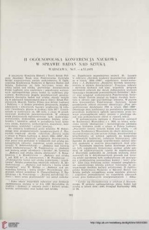 17: II Ogólnopolska konferencja naukowa w sprawie badań nad sztuką : Warszawa, 30.V. - 4.VI.1955