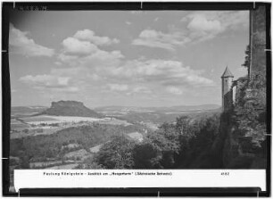 Festung Königstein. Ausblick am "Hungerturm"