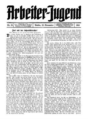 Fort mit der Schundliteratur! : (ein Wort an die proletarische Jugend)