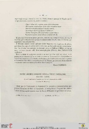 Notes archéologiques sur la terre d’Otrante