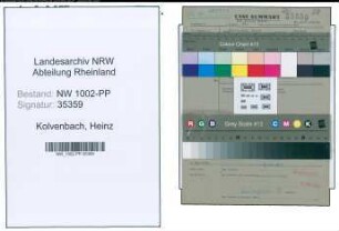 Entnazifizierung Heinz Kolvenbach , geb. 06.01.1893 (Lehrer)