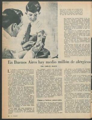 En Buenos Aires hay medio millón de alérgicos