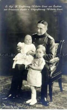 Wilhelm Ernst von Sachsen mit seinen Kindern