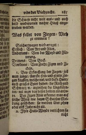 [VII. Von Ziegen-Vieh.]