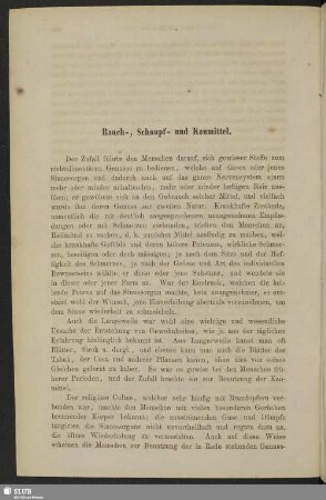 Rauch-, Schnupf- und Kaumittel