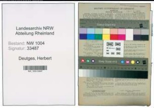 Entnazifizierung Herbert Deutges , geb. 26.05.1920 (Drahtwalzer)