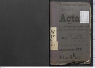 Anstellung und Dienstverhältnis der Honorarprofessoren an der Fakultät für Stoffwirtschaft, Abteilung für Chemie und Hüttenkunde der Technischen Hochschule Berlin