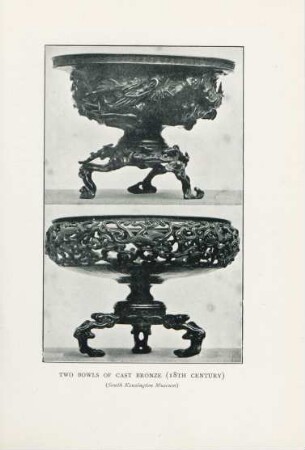 Two bowls of cast bronze (18th century) (South Kensington Museum)