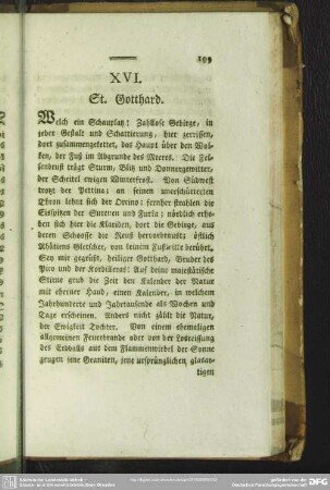 XVI. St. Gotthard