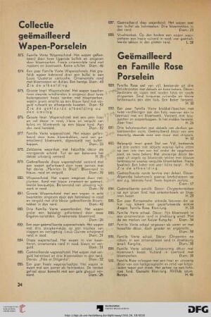 Geëmailleerd en Famille Rose porselein (Nr. 889-934)