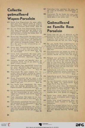 Geëmailleerd en Famille Rose porselein (Nr. 889-934)