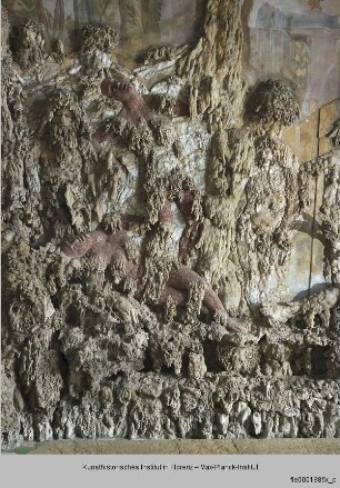 Wanddekoration mit arkadischen und mythologischen Szenen : Landschaft mit Flussgöttern und Nymphen
