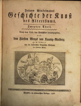 Johann Winkelmanns Geschichte der Kunst des Alterthums
