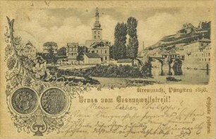 Kreuznach, Pfingsten 1898. Gruss vom Gesangwettstreit!