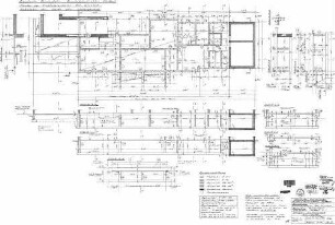 Grunbach: Empfangsgebäude Verwaltungsgebäude STA,SCHA- Plan mit Anbau,Decke,Details