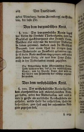 Von dem burgundischen Kreis. - Von dem westphälischen Kreis.