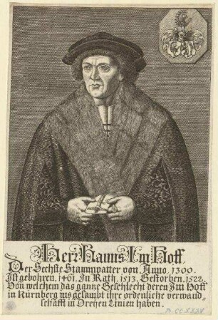 Hans (IV.) Imhoff; geb. 1461; gest. 1522