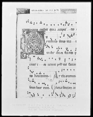 Graduale — Initiale D(ominus), Folio 90recto