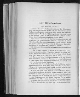 Ueber Elektrothermismus ( Ueber Elektricität und Wärme)