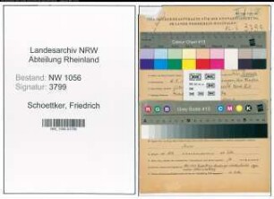 Entnazifizierung Friedrich Schoettker , geb. 06.05.1910 (Angestellter)