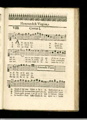 Hymnus de Beatissima Virgine.