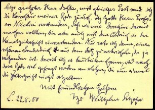 5-10-19-26.0000: Schäfer, Dr. h.c. Wilhelm, Dichter; diverse Schreiben ff.: Betr. Korrektur der Rede "Düsseldorf und ich"