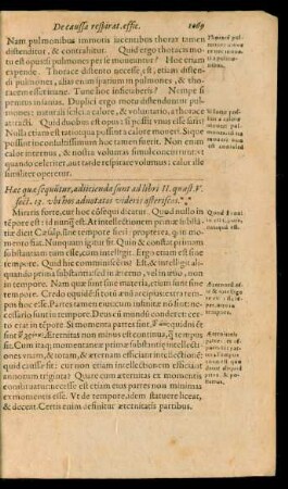 Haec sequuntur, adiicienda sunt ad libri II. quaest V. ...