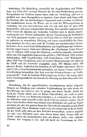 Vor 25 Jahren: Hamburger Alltag im Winter 1947/48