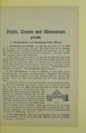 Physik, Chemie und Mineralogie