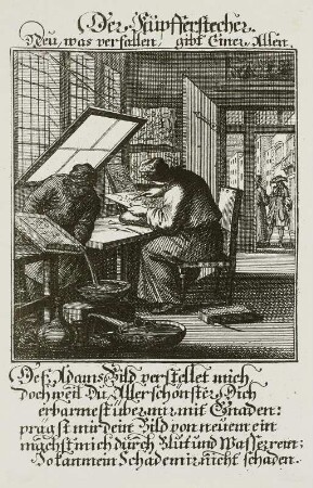 Der Kupferstecher, Weigel 1698