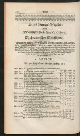 Erstes General-Register