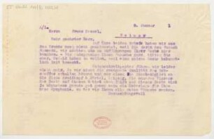 Brief an Franz Kessel : 08.01.1921