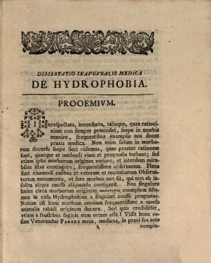 Dissertatio inauguralis de hydrophobia ex esu fructuum fagi