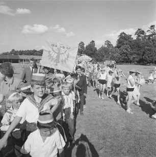 Abschiedsfest zum Ausklang der Ferienfreizeit des Caritas-Verbands im Caritas-Waldheim.