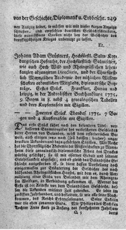 Diplomatische Beyträge. St.1.2.