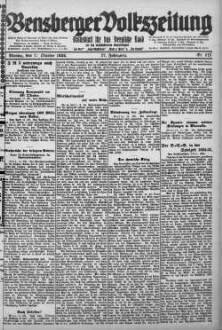 Bensberger Volkszeitung. 1907-1929