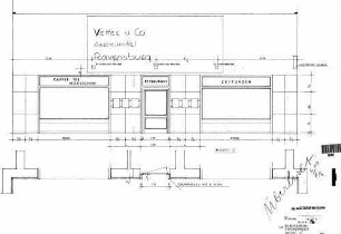 Ravensburg: Empfangsgebäude Durchgangshalle Ansicht C