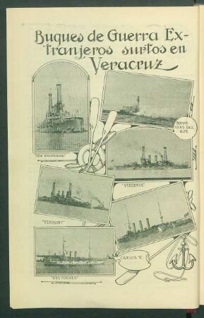 Buques de Guerra Extranjeros surtos en Veracruz
