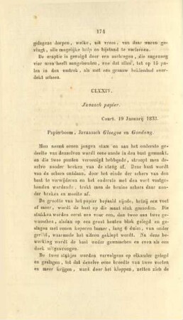 CLXXIV. Javasch papier