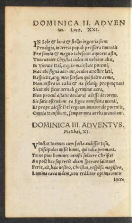 Dominica II. Adventus.